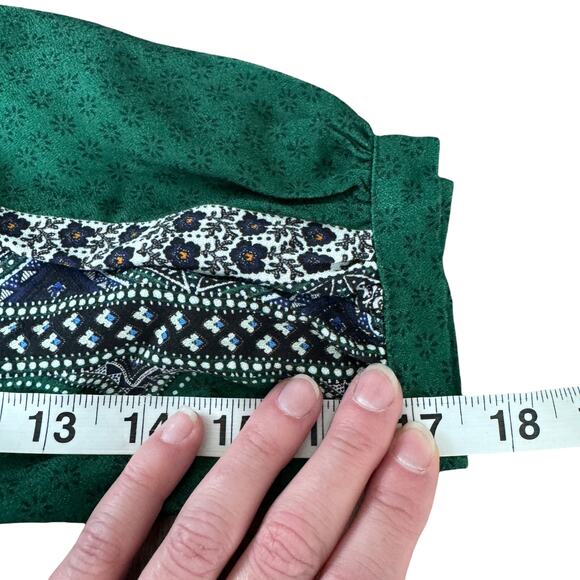 Farm Rio x Anthropologie Verdor Maxi Dress Green Floral - Picture 9 of 11